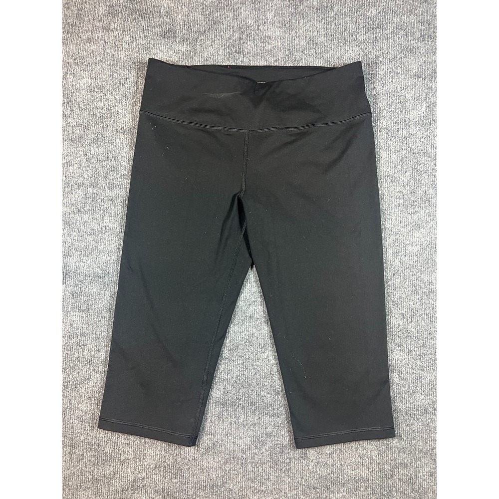 Victoria's Secret Womens VXS SPORT Yoga Capri Leggings Size Large Black